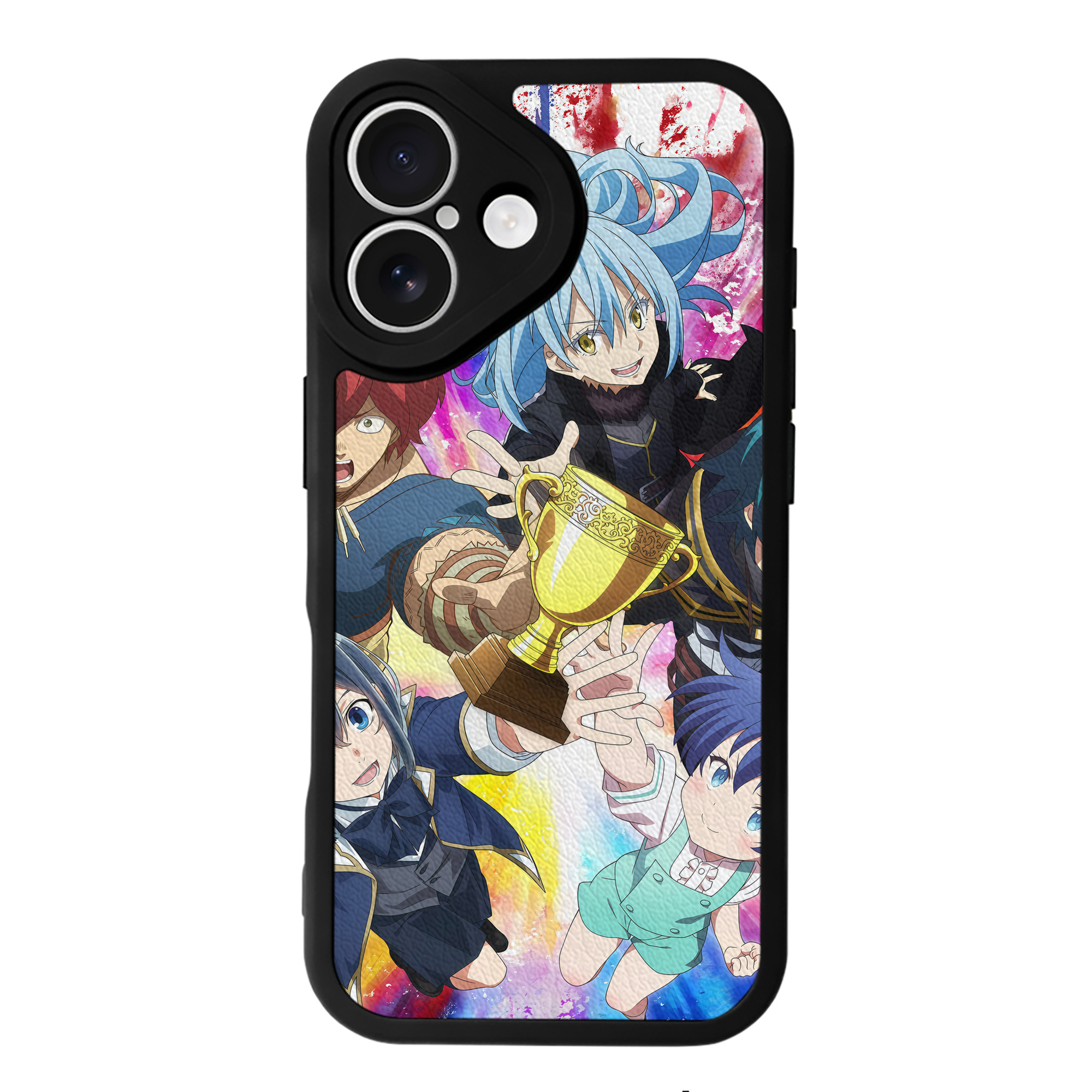 （画像用） 転スラ Regarding Reincarnated to Slime 【iPhone 16シリーズ対応】シリコンスマホケース（レザー調） 材質：シリコン